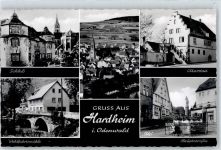 74736 W6969 Hardheim , Odenw 1958 - Schloss Marstall Kirche