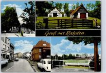 32369 W4993 Rahden , Westf - Schwimmbad Straßenansicht Kirche