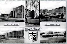 45768 W4370 Marl , Westf - Gymnasium Wappen