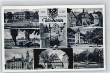 91438 W8532 Bad Windsheim - Kurhaus Rathaus St. Kilianskirche Dr. Martin Luther Platz