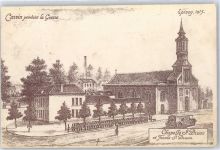 62220 Carvin Künstlerkarte Feldpost Kirche St Druon