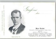 Dorpat Tartu Lithographie Bild Max Grube Schauspieler