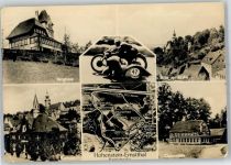 09337 O9270 Hohenstein-Ernstthal - Kirche Clausmühle Berghaus Motorrad Sachsenring