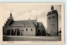 14943 O1710 Luckenwalde - Jonanniskirche mit Glockenturm Marktplatz