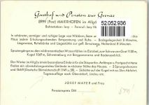 88167 W8999 Maierhöfen , Allgäu Werbe AK Gasthaus zur Grenze
