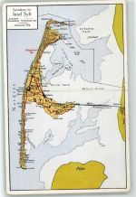 25980 W2280 Morsum , Sylt - Hindenburgdamm Landkarte