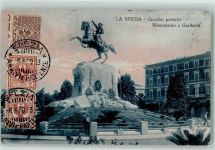 19100 La Spezia - Giardini pubblici Monumento a Garibaldi