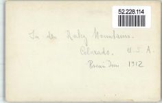 Ort handschriftlich Rocky Mountains