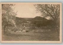77855 W7590 Achern , Baden 1925 Privatfoto AK Panorama des Ortes im Frühling Ort handschriftlich