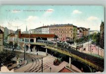 10115 O1020 Friedrichshain Gebrauchsspuren Eisenbahn Hochbahn Schlesisches Tor Bahnhof Straßenbahn Litfaßsäule