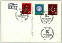 64. Meisterschaft 1964 Olympiastadion Berlin und SST Leichtathletik 1964 Sonderstempel