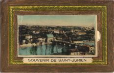87200 Saint-Junien - Saint-Junien (Frankreich) Leporello, Gesamtansicht II (minimale Einrisse)