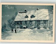 88316 W7972 Großholzleute Foto AK Gasthaus Adler Winter