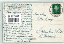 10115 W1000 Zehlendorf 1931 Gebrauchsspuren Gasthaus Alte Fischerhütte am Schlachtensee