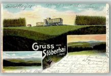 37445 W3425 Walkenried 1903 Lithographie / Künstlerkarte Berghotel Stöberhai
