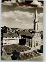 78333 W7768 Stockach , Baden Foto AK Ev. Kirche