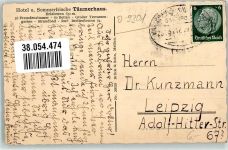 08359 O9431 Erlabrunn , Erzgeb - WK II Steinbachtal Teufelssteine Bahnpost