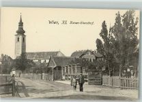 1110 Wien 11. Bezirk, Simmering Foto AK Kirche Kaiser-Eberdorf
