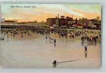 Atlantic City 1910 Foto AK Strand Low Tide