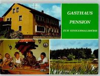 96152 W8602 Burghaslach 1987 Foto AK Gasthaus Pension zur Stiegerwaldhöhe