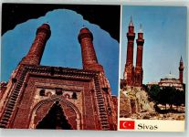 Sivas Foto AK Moschee Minarett