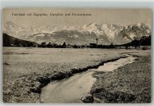 82490 W8105 Farchant 1915 - Zugspitze Alpspitze u. Dreitorspitze