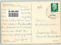 17459 O2225 Koserow 1963 Foto AK Schwimmbad Strand