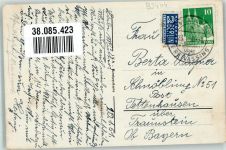 83404 W8229 Ainring 1951 Foto AK Gasthaus Winter Notopfermarke Berlin