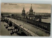 10115 O1020 Friedrichshain 1921 Foto AK Oberbaumbrücke