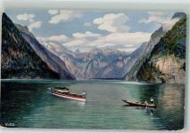 W8240 Berchtesgaden No. 2390A Königssee bei Schonau Wiro 1916 Künstlerkarte