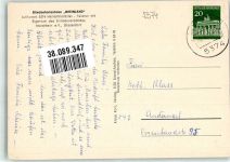 53940 W5374 Hellenthal , Eifel 1974 Foto AK Pension Blindenferienheim Rheinland