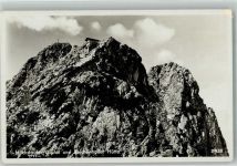 Reichenhaller Haus 1935 Foto AK Hüttenstempel Hochstaufen Gipfel