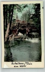 96528 O6405 Schalkau Gebrauchsspuren Am Wehr