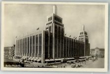 10115 W1000 Neukölln - Hermannplatz mit Karstadt Haus Oldtimer Omnibus