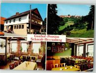 91171 W8547 Herrnsberg Foto AK Gasthaus Pension Schmidt Fotograf Grams