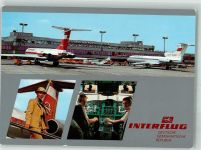 O1189 Schönefeld Interflug Deutsche Demokratische Republik Omnibus Flughafen Foto AK