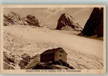 Adamekhütte 1924 Winter Hüttenstempel