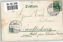 W5400 Koblenz am Rhein sign. Kubel Kaiser Wilhelm Denkmal Ansichtskarte 3te Serie Remy´s Stärke 1903 Gebrauchsspuren