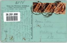 10115 W1000 Spandau 1921 Gebrauchsspuren Gasthaus Schildhorn