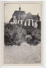Federzeichnung von Havelberg Dom vom Hohlweg aus gesehen. Top Erhaltung.