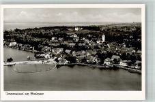 88090 W7997 Immenstaad am Bodensee Foto AK Fliegeraufnahme Kirche