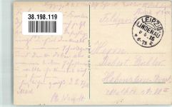 O7000 Leipzig Vogelschau Völkerschlachtsdenkmal 1915 Gebrauchsspuren