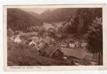 Schwarzwald bei Ohrdruf i. Thür. Totalansicht gelaufen 1927 kleiner Knick an der unteren rechten Ecke leicht fleckig, sonst gut erhalten.