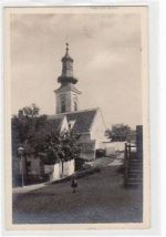 Wien 19. Bezirk / Wien XIX. Bezirk. Alte Ak Wien Kahlenbergerdorf mit Kirche 1910 gelaufen und gut erhalten.