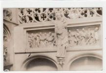 Havelberg Steinfigur am Dom ungelaufen Gute Erhaltung.