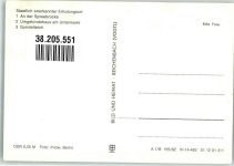 02681 O8605 Schirgiswalde Foto AK Spreebrücke Umgebindehaus Untermarkt Gondelteich Kirche Auto Ruderboot