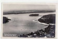 Berlin Zehlendorf mit Orig. Fliegeraufnahme vom Wannsee ungelaufen Gute Erhaltung.