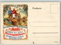 Kali für alle Gartengewächse Früchte AK Düngerwerbung Künstlerkarte