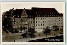 Hotel Deutscher Hof, Wohnung des Führers Stadt mit Hakenkreuz Foto AK