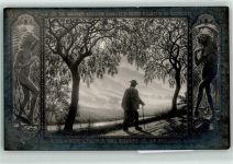 Nr. 56 Elfenwanderer Jugendstil AK Fidus